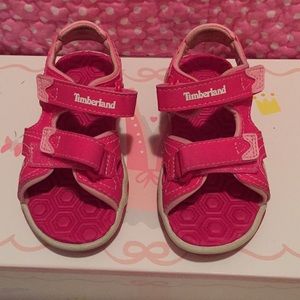 Baby girl Timberland sandals size 6.5